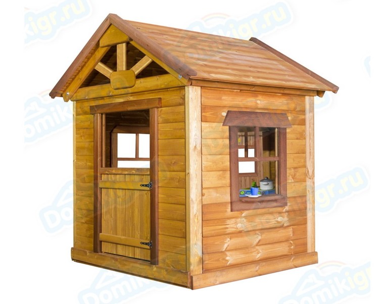 Выбор детского деревянного домика для дачи